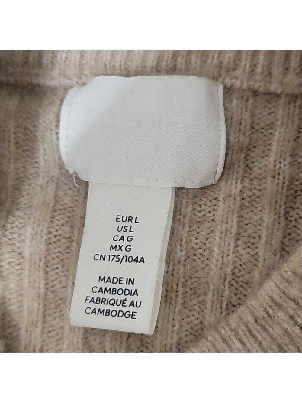 H&M Tan Sweater Large - Picture 9 of 10